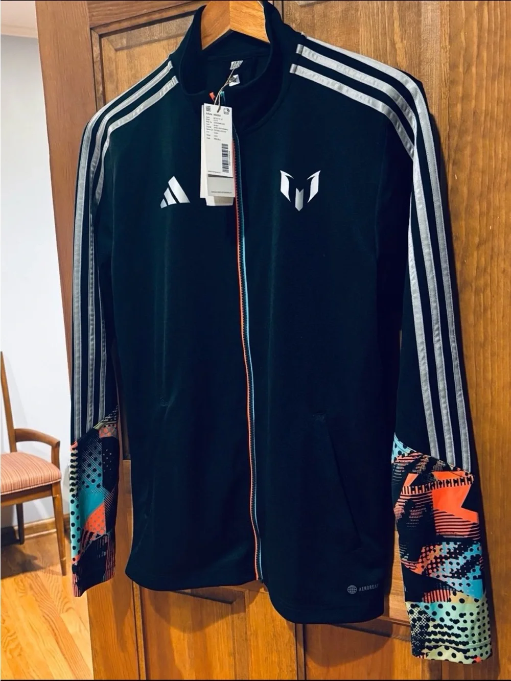 Adidas LIONEL MESSI FULL ZIP SOCCER Track Jacket